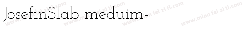 JosefinSlab meduim字体转换